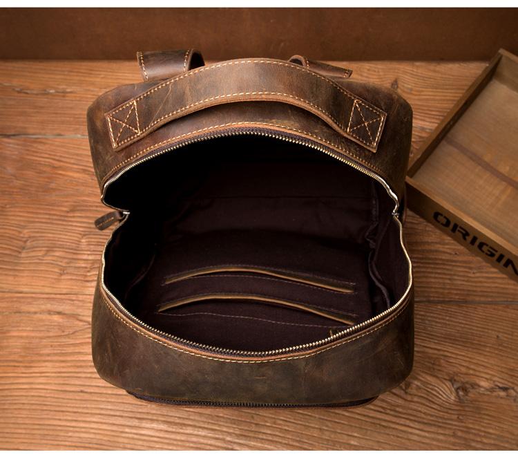 Steel Horse Leather Vernon Backpack | Genuine Vintage Leather Minimalist Backpack