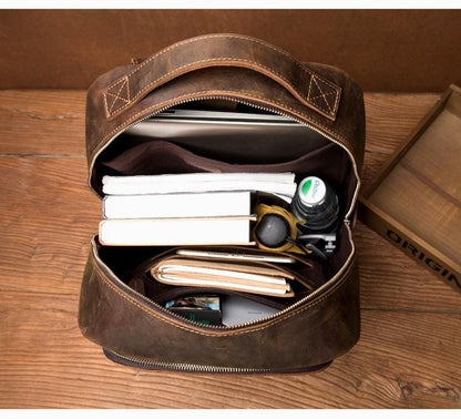 Steel Horse Leather Vernon Backpack | Genuine Vintage Leather Minimalist Backpack