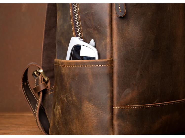Steel Horse Leather Vernon Backpack | Genuine Vintage Leather Minimalist Backpack