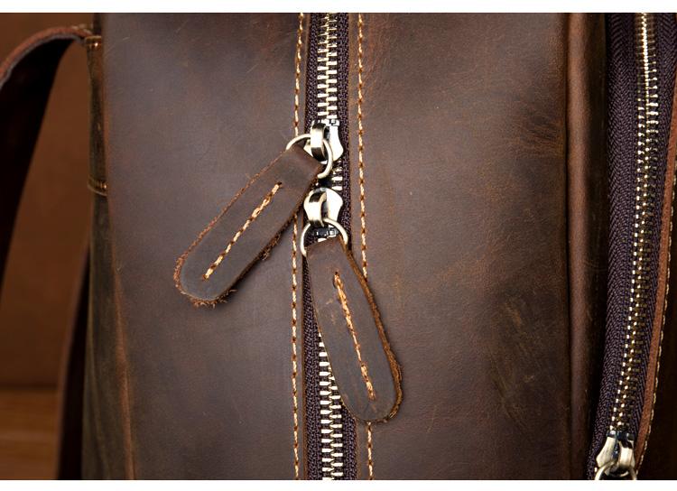 Steel Horse Leather Vernon Backpack | Genuine Vintage Leather Minimalist Backpack