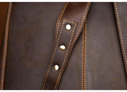 Steel Horse Leather Vernon Backpack | Genuine Vintage Leather Minimalist Backpack