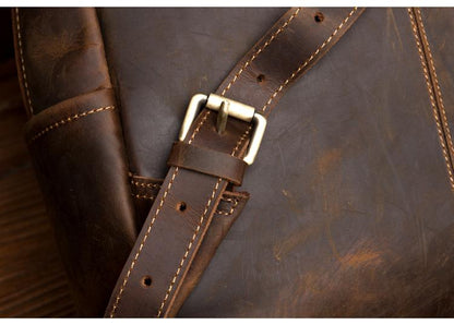 Steel Horse Leather Vernon Backpack | Genuine Vintage Leather Minimalist Backpack