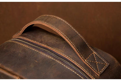 Steel Horse Leather Vernon Backpack | Genuine Vintage Leather Minimalist Backpack