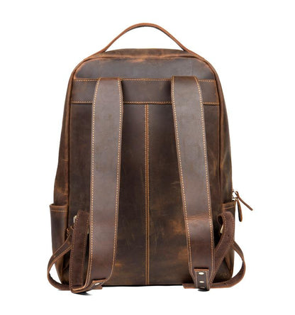 Steel Horse Leather Vernon Backpack | Genuine Vintage Leather Minimalist Backpack