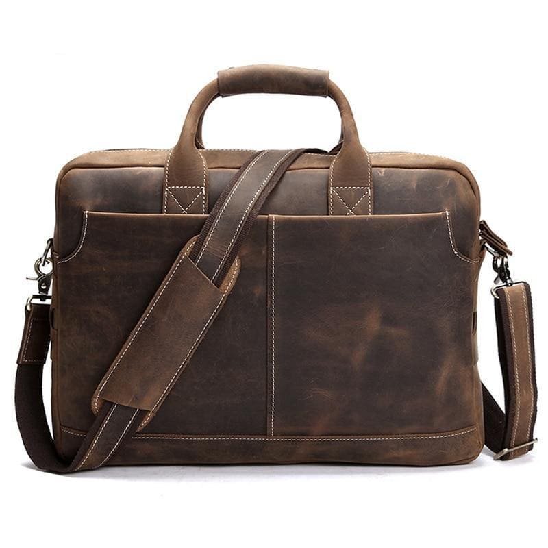 Steel Horse Leather Welch Briefcase | Vintage Leather Messenger Bag