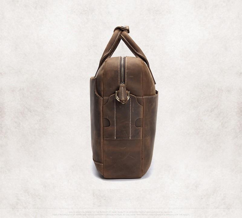 Steel Horse Leather Welch Briefcase | Vintage Leather Messenger Bag