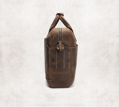 Steel Horse Leather Welch Briefcase | Vintage Leather Messenger Bag