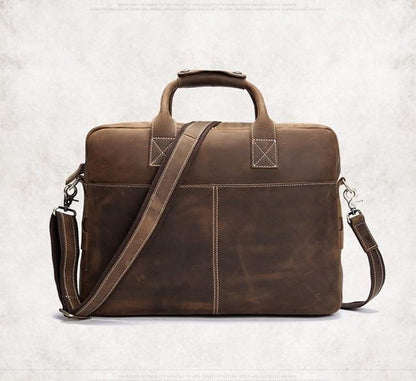 Steel Horse Leather Welch Briefcase | Vintage Leather Messenger Bag