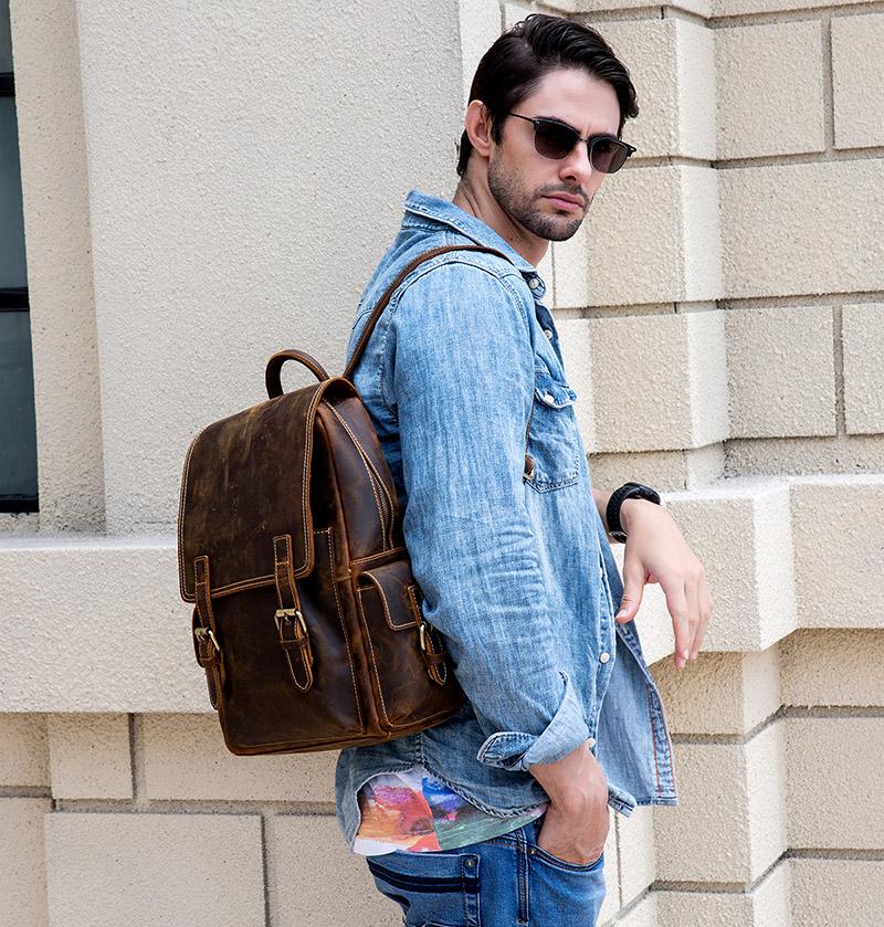 Steel Horse Leather Freja Backpack | Handcrafted Leather Backpack