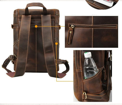 Steel Horse Leather Raoul Backpack | Handmade Vintage Leather Backpack