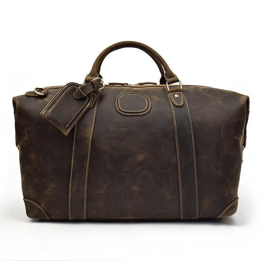 Steel Horse Leather Eira Duffle Bag | Vintage Leather Weekender