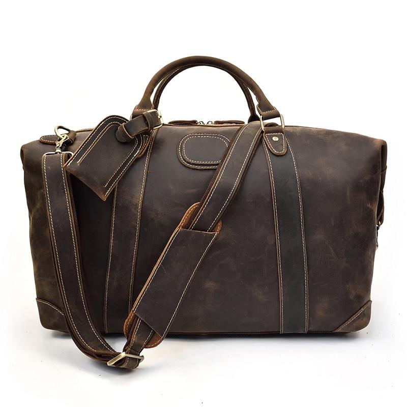 Steel Horse Leather Eira Duffle Bag | Vintage Leather Weekender