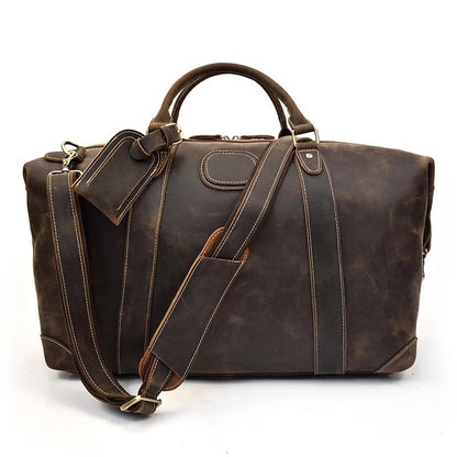 Steel Horse Leather Eira Duffle Bag | Vintage Leather Weekender