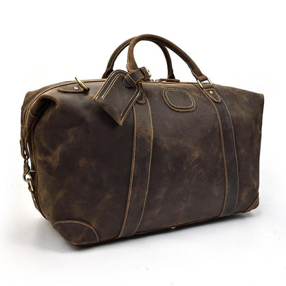 Steel Horse Leather Eira Duffle Bag | Vintage Leather Weekender