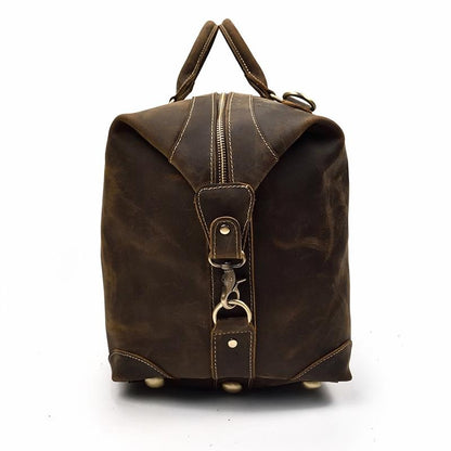 Steel Horse Leather Eira Duffle Bag | Vintage Leather Weekender