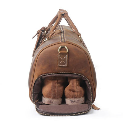 Steel Horse Leather The Dagny Weekender | Large Leather Duffle Bag