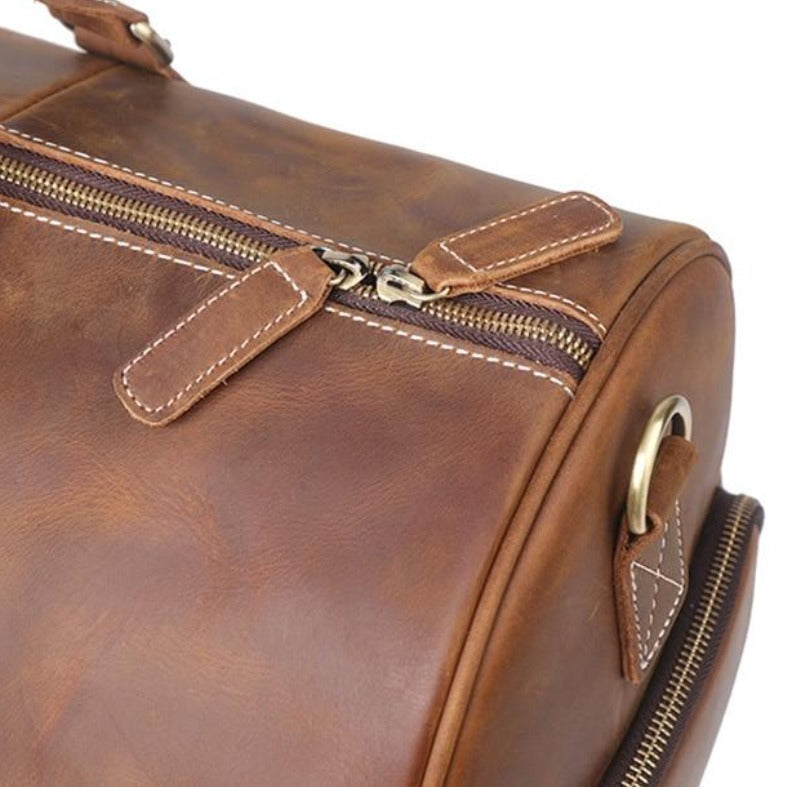 Steel Horse Leather The Dagny Weekender | Large Leather Duffle Bag