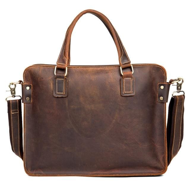 Steel Horse Leather Viggo Briefcase | Genuine Leather Messenger Bag