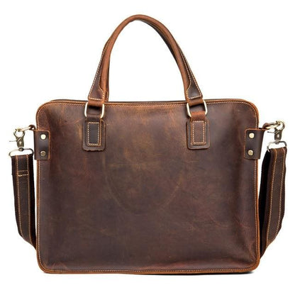 Steel Horse Leather Viggo Briefcase | Genuine Leather Messenger Bag