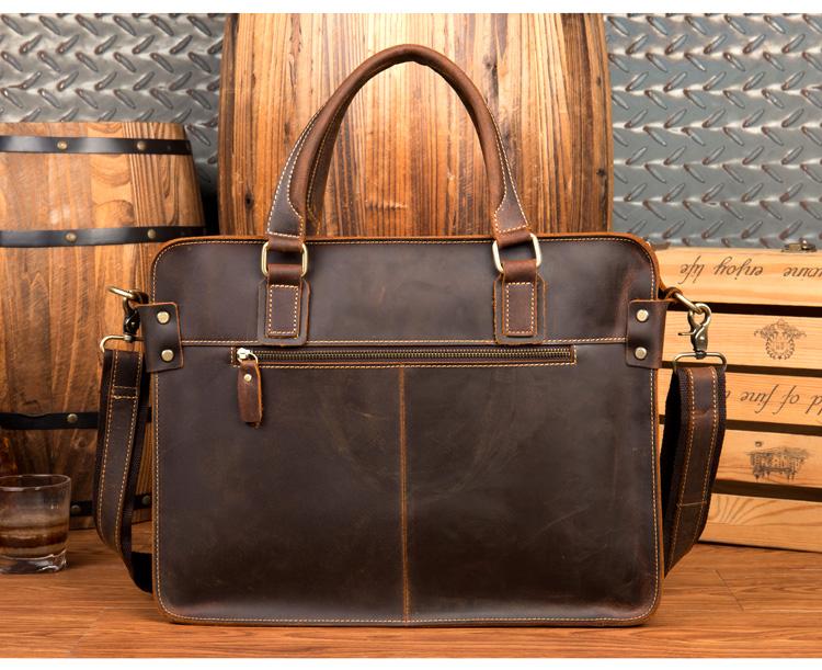 Steel Horse Leather Viggo Briefcase | Genuine Leather Messenger Bag