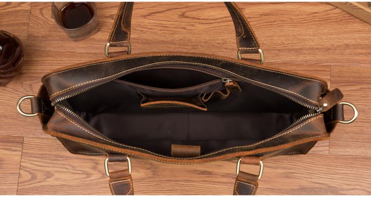 Steel Horse Leather Viggo Briefcase | Genuine Leather Messenger Bag
