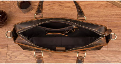 Steel Horse Leather Viggo Briefcase | Genuine Leather Messenger Bag