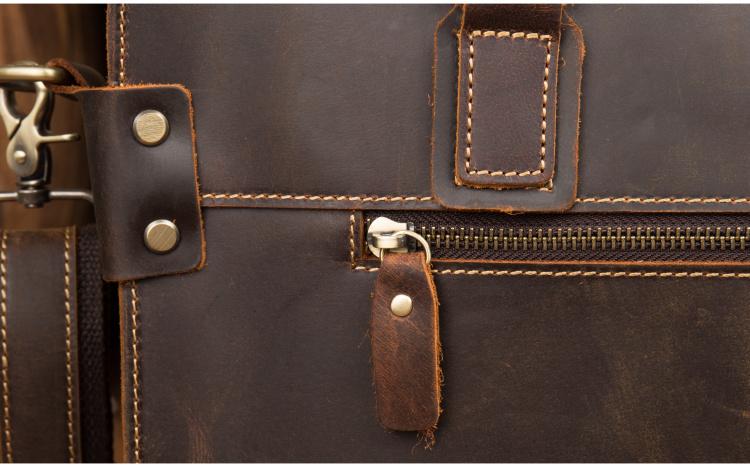 Steel Horse Leather Viggo Briefcase | Genuine Leather Messenger Bag