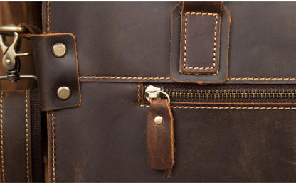 Steel Horse Leather Viggo Briefcase | Genuine Leather Messenger Bag