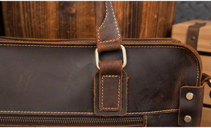 Steel Horse Leather Viggo Briefcase | Genuine Leather Messenger Bag