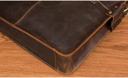 Steel Horse Leather Viggo Briefcase | Genuine Leather Messenger Bag