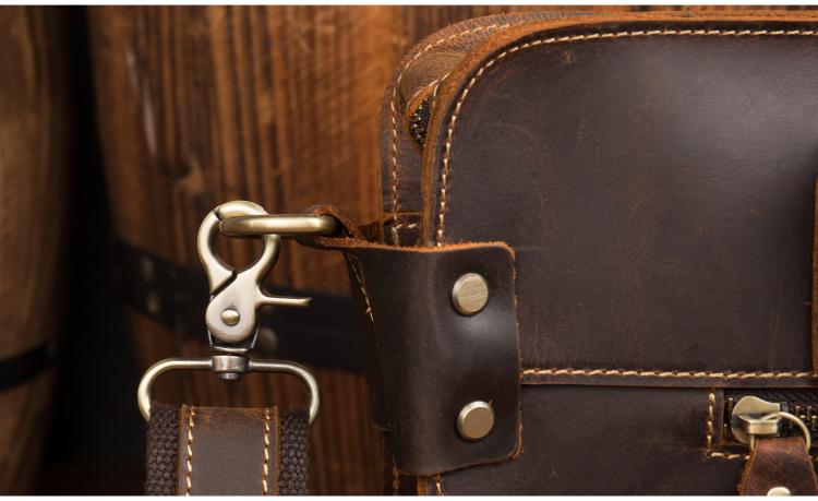 Steel Horse Leather Viggo Briefcase | Genuine Leather Messenger Bag