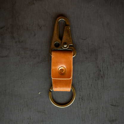 Loyal Stricklin Key Clip - Natural Shell Cordovan