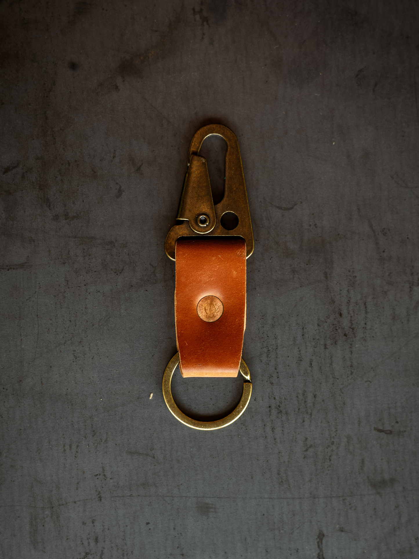Loyal Stricklin Key Clip - Natural Shell Cordovan