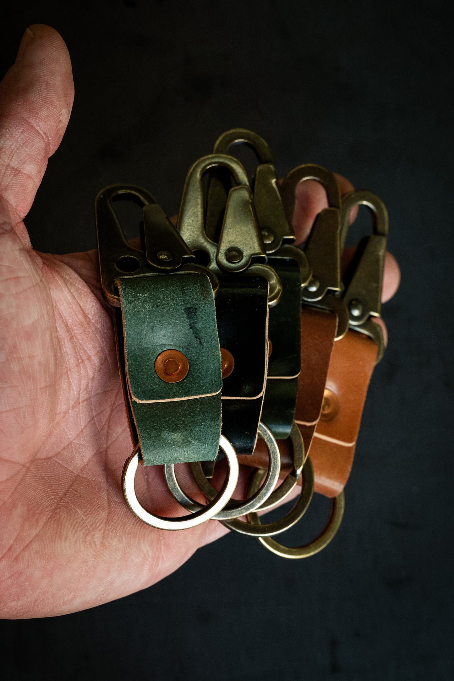 Loyal Stricklin Key Clip - Natural Shell Cordovan