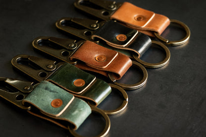 Loyal Stricklin Key Clip - Natural Shell Cordovan