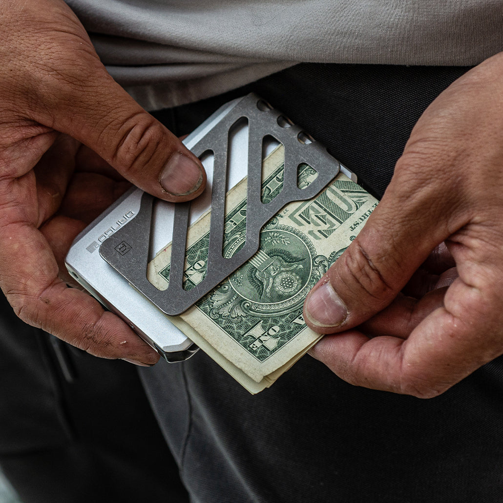 DANGO SK1 SLIDE KICK WALLET WITH TITANIUM MONEY CLIP