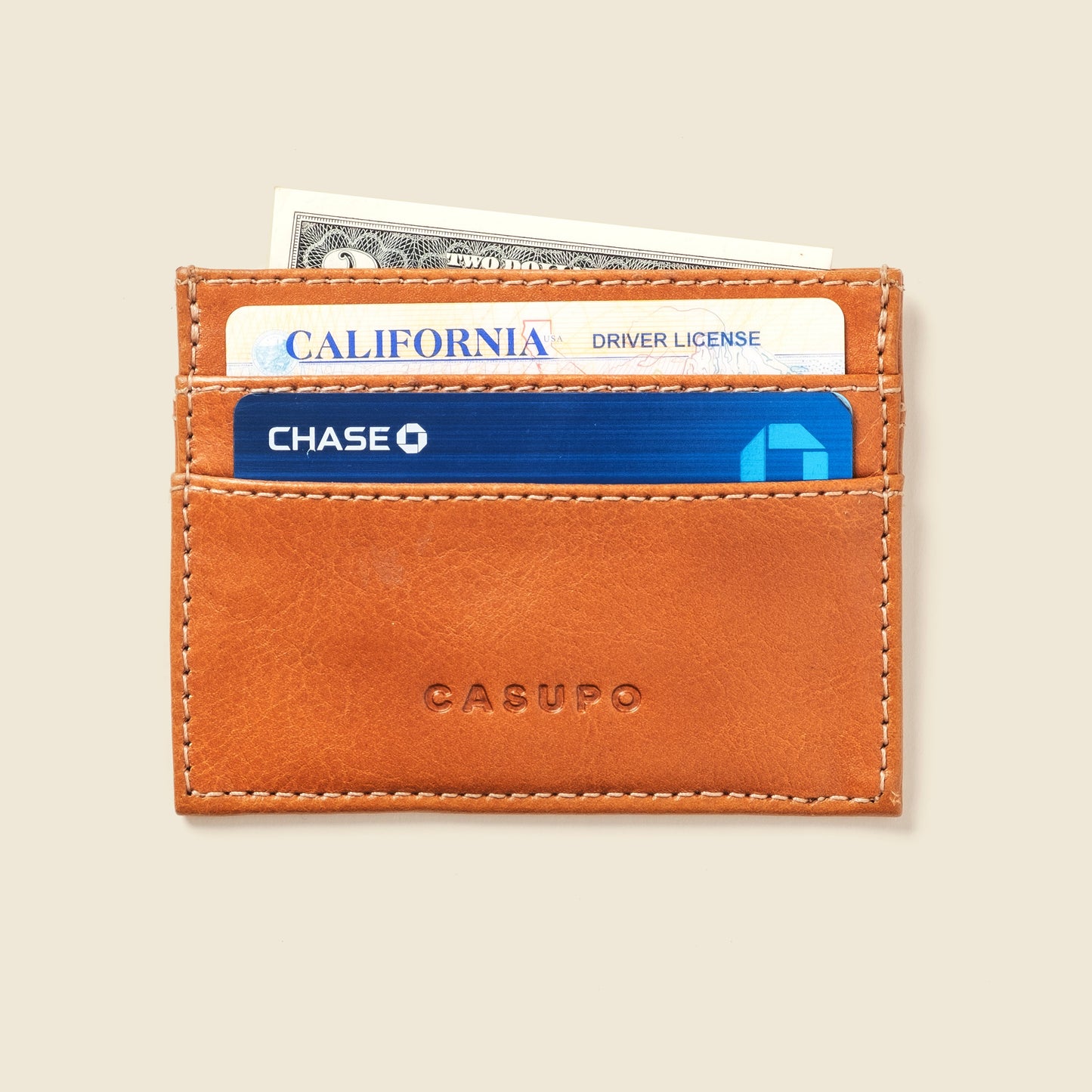 Casupo Slim Card Holder Wallet - Natural