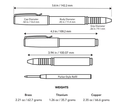 Big Idea Design Base Line Capped Pen