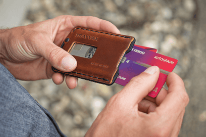 Trayvax Ascent Wallet - Black Mississippi Mud
