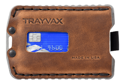 Trayvax Ascent Wallet - Raw Tobacco Brown