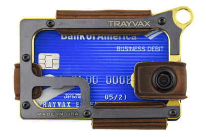 Trayvax Contour Wallet - Brass Mississippi Mud