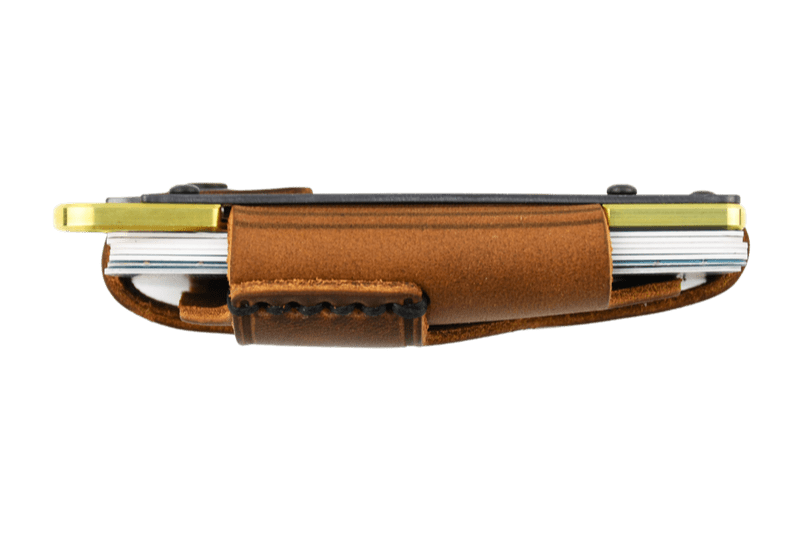 Trayvax Contour Wallet - Brass Tobacco Brown