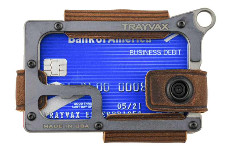Trayvax Contour Wallet - Titanium Mississippi Mud