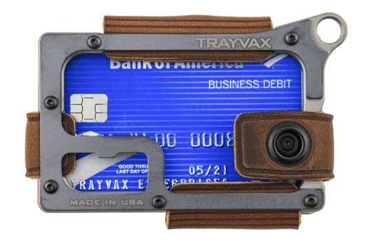 Trayvax Contour Wallet - Titanium Mississippi Mud