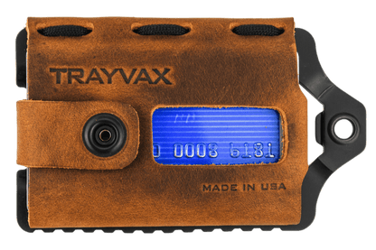 Trayvax Element Wallet - Black Tobacco Brown