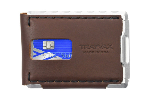 Trayvax Venture Billfold - Raw Tumbled / Frontier Brown